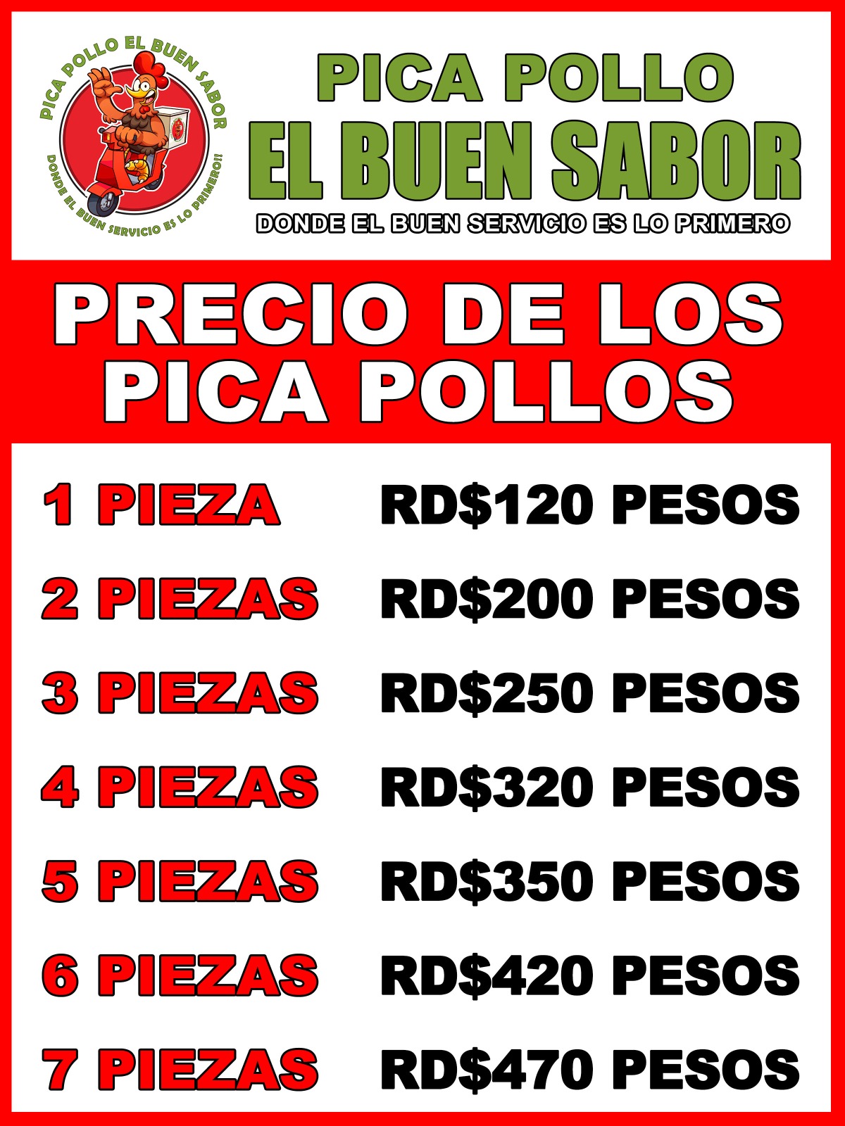 Pica Pollo El Buen Sabor - Imagen 1