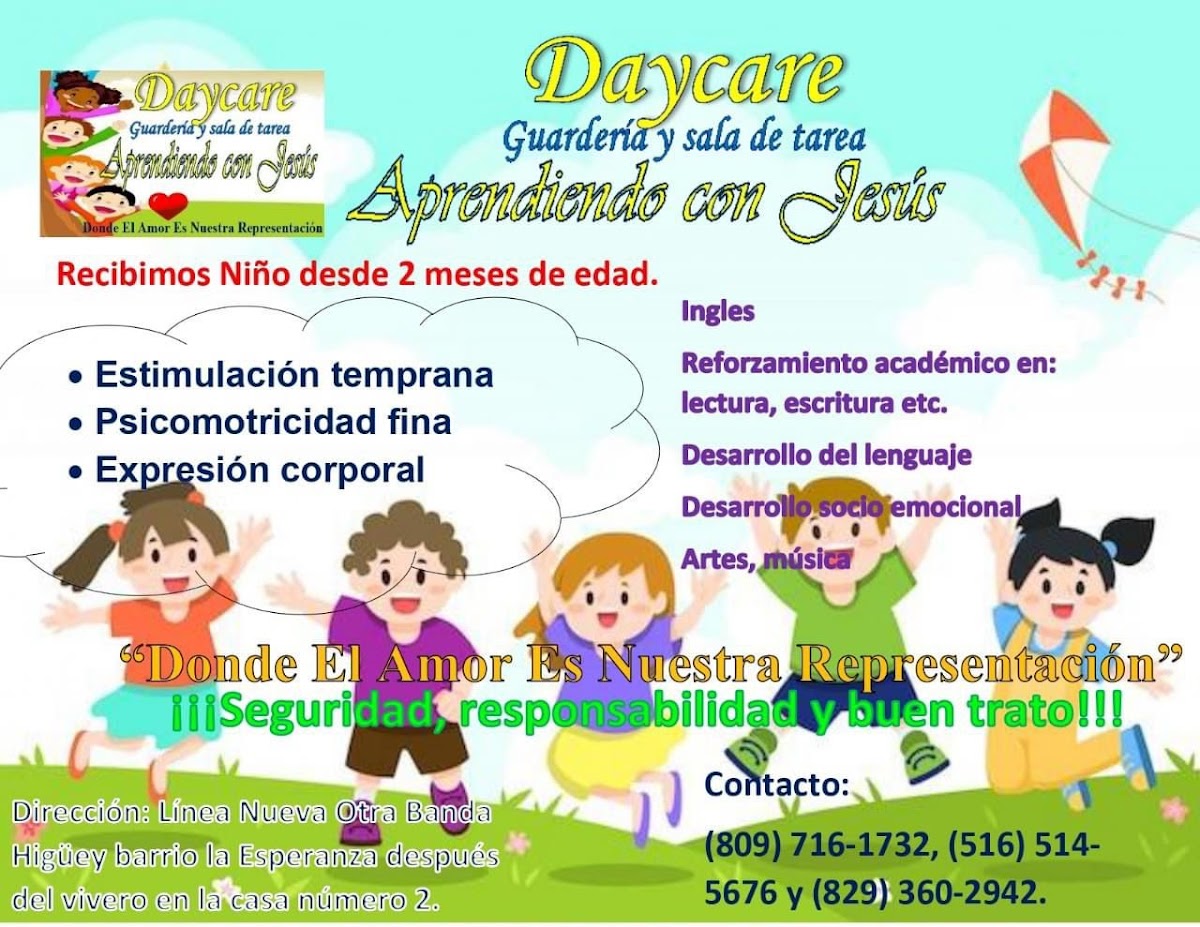 Guardería y sala de tarea Aprendiendo con Jesús!